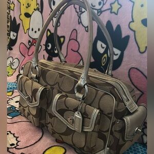 Vintage Coach Legacy Turnlock Satchel Bag